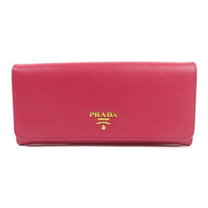 Prada Ghw Long Wallet Bi-Fold Calfskin #177303P32B